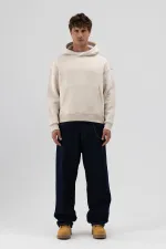 Sweat-shirt basique à capuche, coupe carrée, couleur