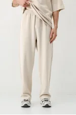 Baggy Fit Yıkamalı Eşofman Alt Taş