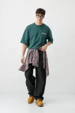 T-shirt oversize imprimé, bleu marine