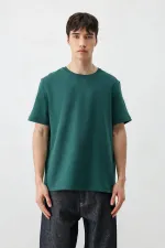 Kısa Kollu Boxy Fit Tişört Nefti