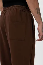 Paça Lastikli Basic Oversize Eşofman Takımı Kahve