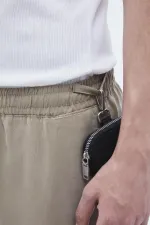 Rahat Kalıp Lyocell Kumaş Pantolon Haki