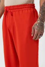 Ensemble de survêtement basique oversize à poignets élastiqués, corail