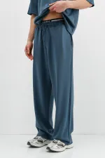 Modal Karışımlı Baggy Eşofman Alt İndigo