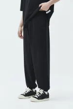 Delik Detaylı Oversize Eşofman Takım Siyah