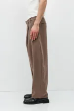 Barrel Fit Tailored Pantolon Vizon