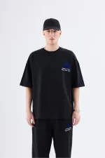 Young Atelıer Baskılı Oversize Eşofman Takım Siyah Young Atelıer Baskılı Oversize Eşofman Takım Siyah