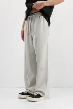 Baggy Fit Eşofman Alt Ice Grı