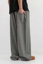 Baggy Fit Eşofman Alt Füme