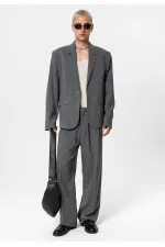 Costume classique oversize anthracite