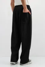 Baggy Fit Eşofman Alt Siyah