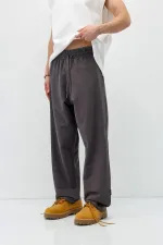 Basic Bel Lastikli  Eşofman Alt Füme