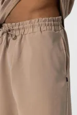 Basic Oversize Şort Takım Vizon