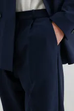 Costume croisé oversize, bleu marine