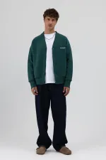 Oversize Düğmeli Sweatshirt Nefti