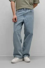 Relaxed Fıt Jean Açık Mavi Melanj