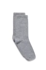 Long Pressed Socks Grey
