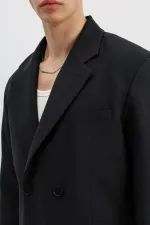 Costume croisé oversize noir