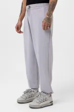 Ensemble de survêtement basique oversize à poignets élastiqués, gris peint