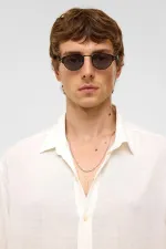 Oversize Uzun Kollu Keten Gömlek Beyaz