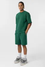 Basic Oversize Şort Takım Nefti