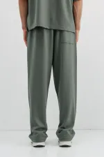 Modal Blend Baggy Sweatpants Khaki