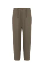 Baggy Fit Gabardine Trousers, Mink