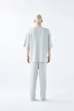 Ensemble de survêtement oversize en maille basique grise