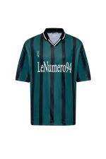 Oversize Printed Jersey T-Shirt, Dark Green