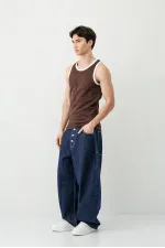 Oversize Tank Top, Brown