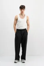 Baggy Fit Eşofman Alt Siyah