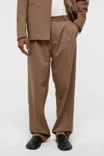 Tek Düğme Oversize Takım Elbise Vizon