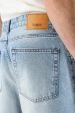 Super Baggy Fit Jean Buz Mavi