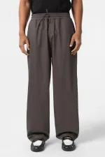 Bel Lastikli Baggy Pantolon Füme