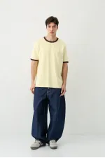 Jean coupe tonneau indigo