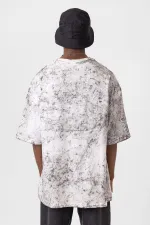 Washed Oversize T-Shirt with Pocket Detail, Ecru