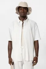 Ensemble ottoman surdimensionné basique blanc