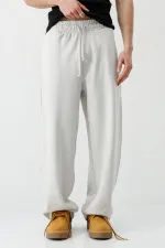 Balloon Fit Eşofman Alt Açık Gri