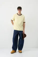 Kısa Kollu Regular Fit Tişört Sarı