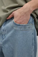 Relaxed Fıt Jean Açık Mavi Melanj