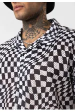 Patterned Corduroy Oversize Shirt Pattern-10