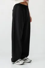 Balloon Fit Eşofman Alt Siyah