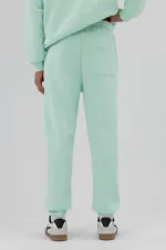 Basic Sweatpants with Elasticated Cuffs, Mint