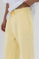 Pantalon de survêtement ample basique jaune
