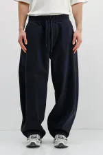 Balloon Fit Pantolon Lacivert