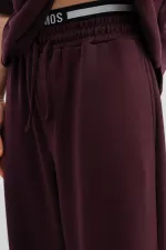 Modal Karışımlı Baggy Eşofman Alt Mürdüm