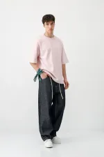 T-shirt oversize imprimé rose