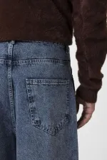 Super Baggy Fıt Jean Mavi Melanj