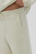 Pantalon de survêtement ample basique kaki
