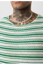 T-shirt en maille rayée oversize Benetton